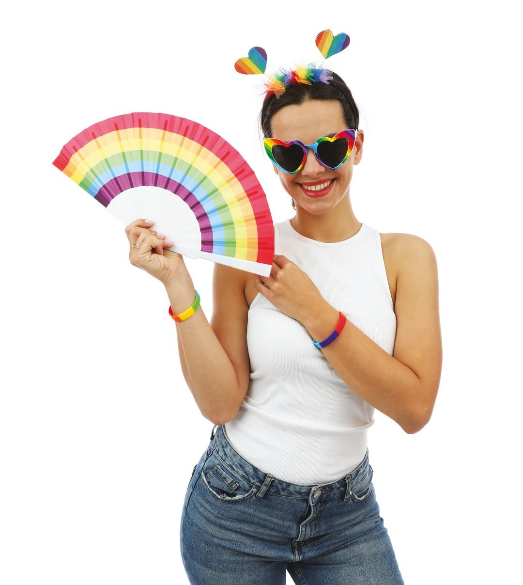 p-tit-clown-haarreif-regenbogen-herz-pride-einhorn-accessoire image 6