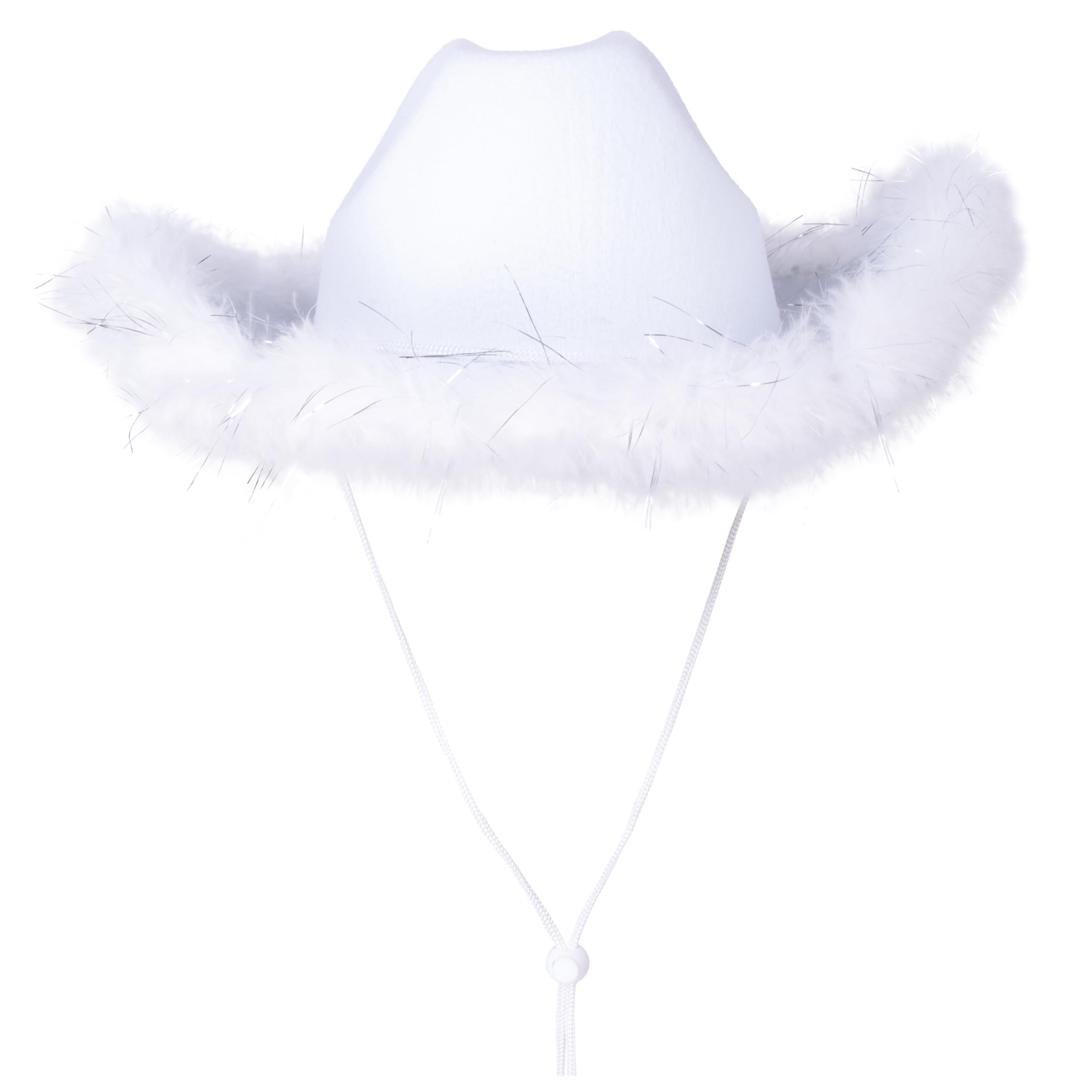 ptit-clown-cowgirl-filzhut-21302-wei-mit-federn-damen image 2