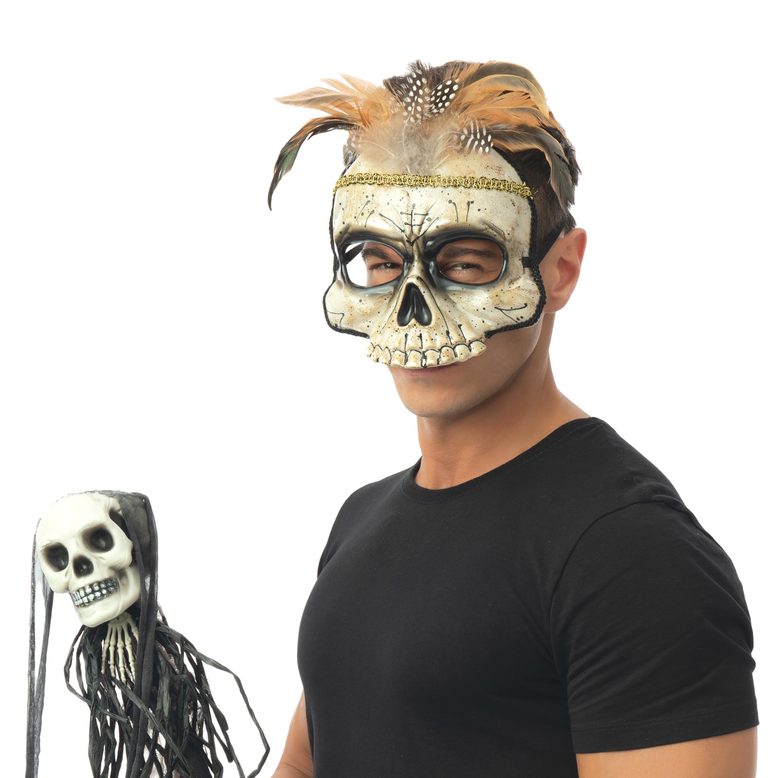 ptit-clown-voodoo-halbmaske-kost-m-accessoire image 3