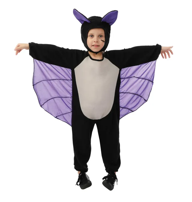 ptit-clown-fledermauskost-m-kinder-schwarz-violett-polyester image 1