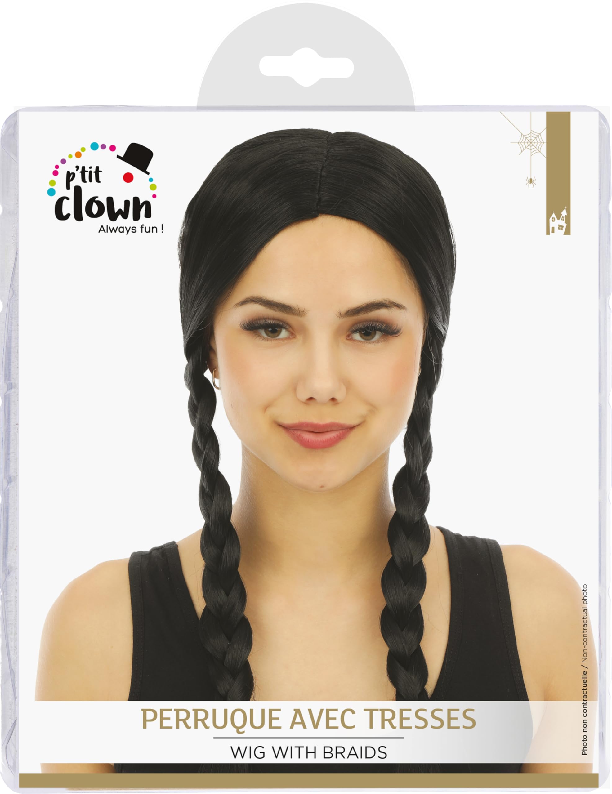 ptit-clown-81800-mittwoch-per-cke-mit-z-pfen-schwarz-einheitsgr-e image 4