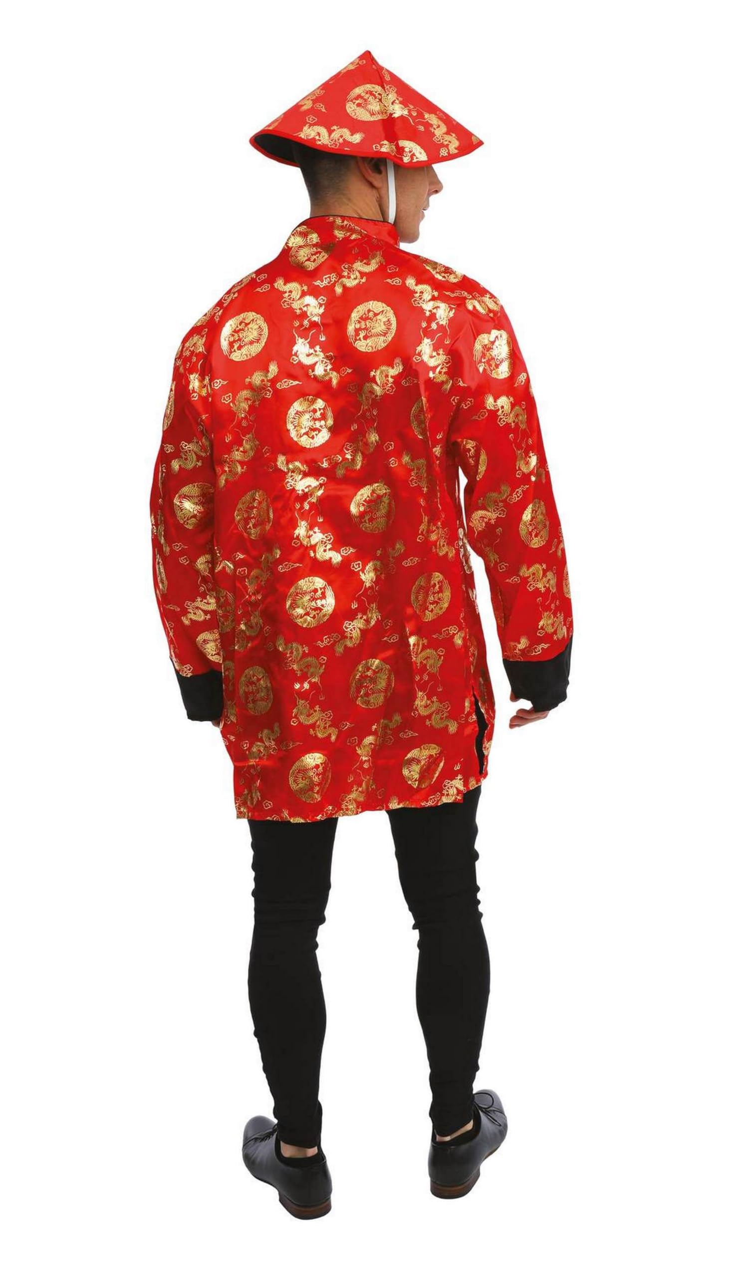ptit-clown-chinesisches-neujahrskost-m-erwachsene-rot-polyester image 3