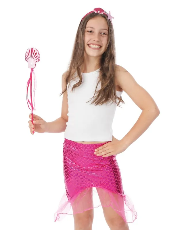 ptit-clown-80400-meerjungfrau-kost-m-set-rosa-verkleidung image 1