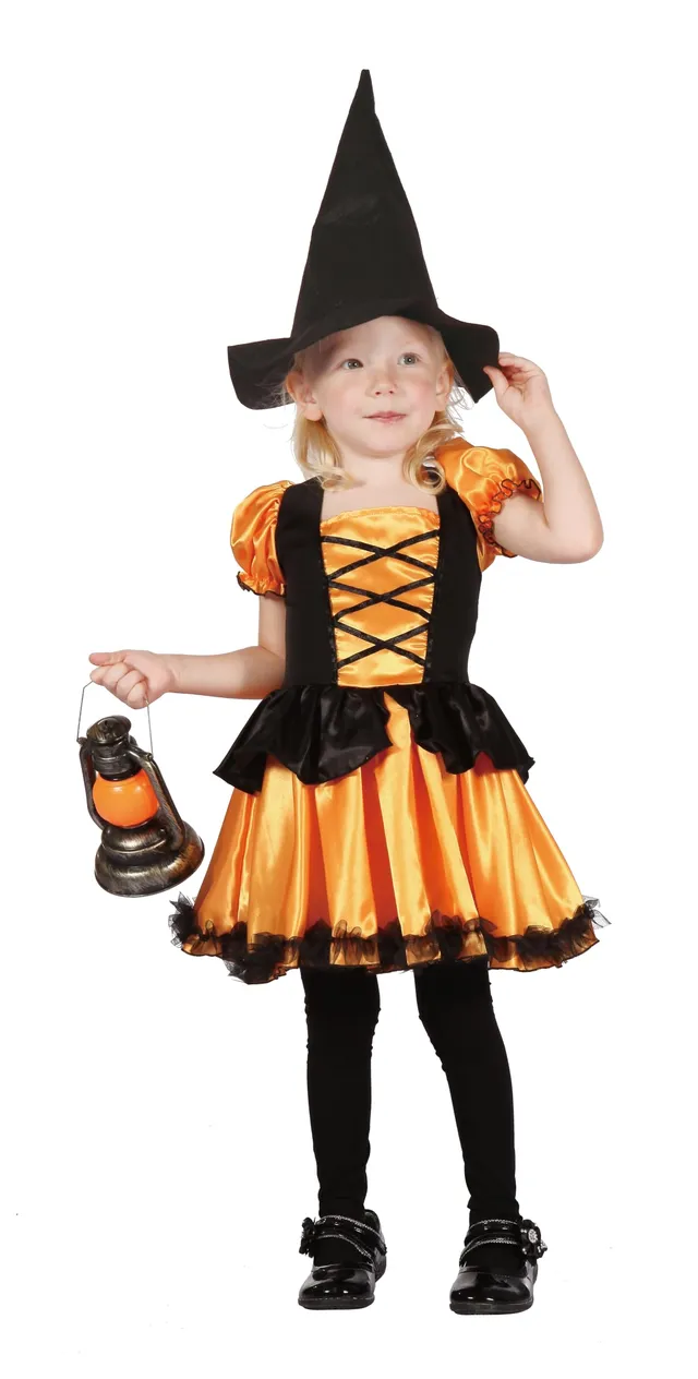 ptit-clown-hexenkost-m-m-dchen-kleid-mit-hut image 1