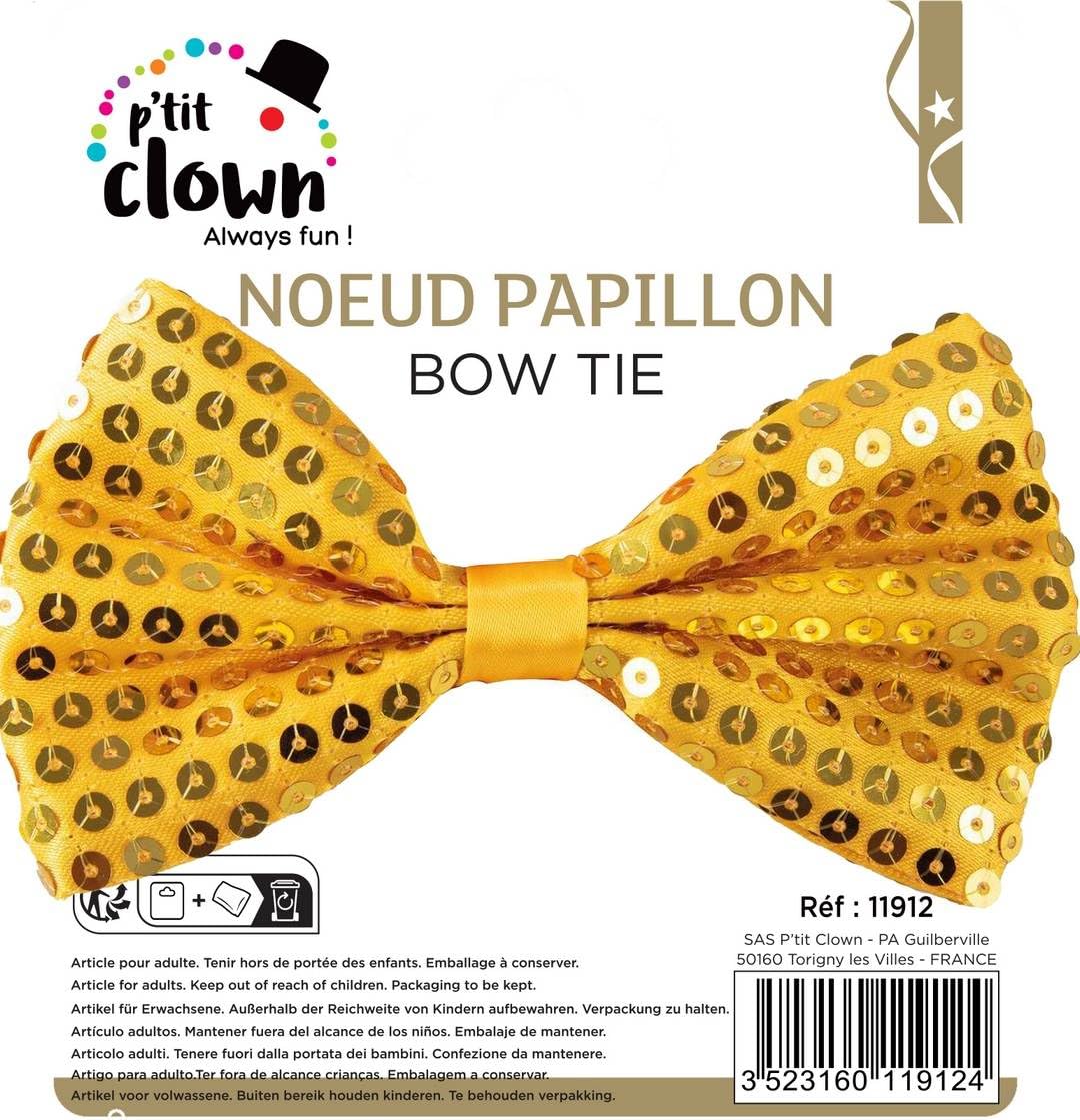 p-tit-clown-11915-fliege-pailletten-gold image 6