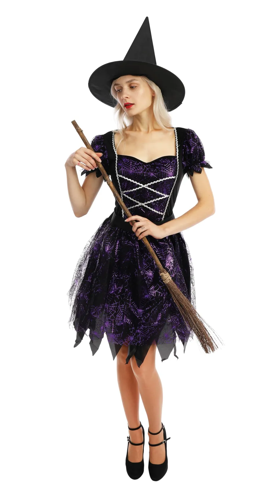 p-tit-clown-hexenkost-m-damen-kleid-mit-hut image 1