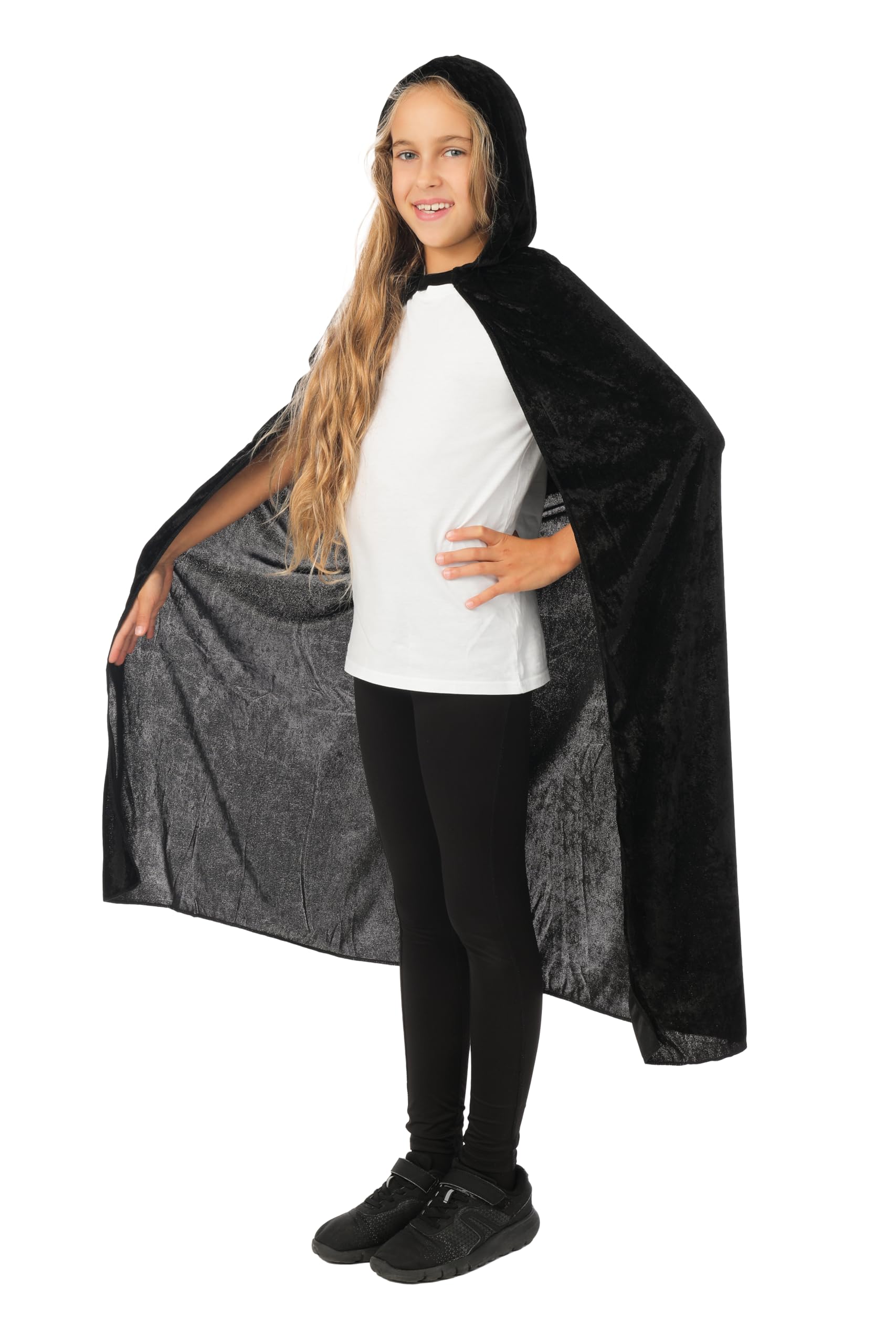 p-tit-clown-samt-cape-mit-kapuze-schwarz-100-cm-kinderkost-m image 4