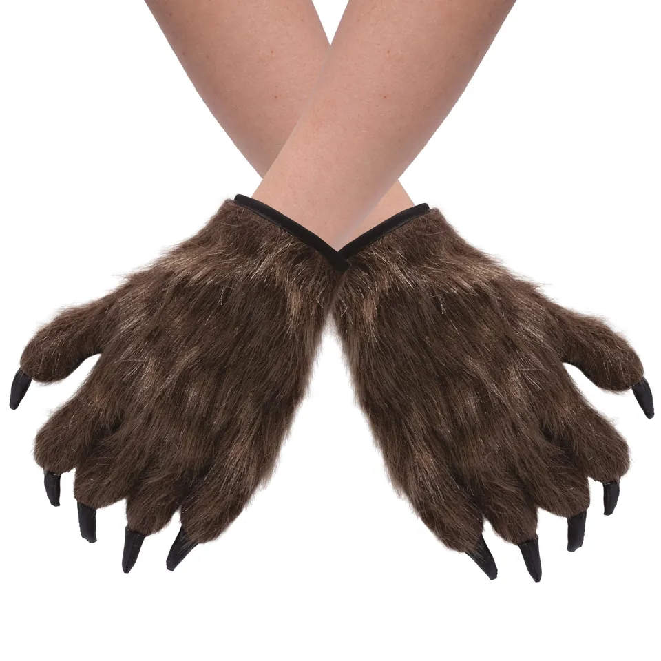 ptit-clown-23525-werwolf-handschuhe-erwachsene-braun image 1