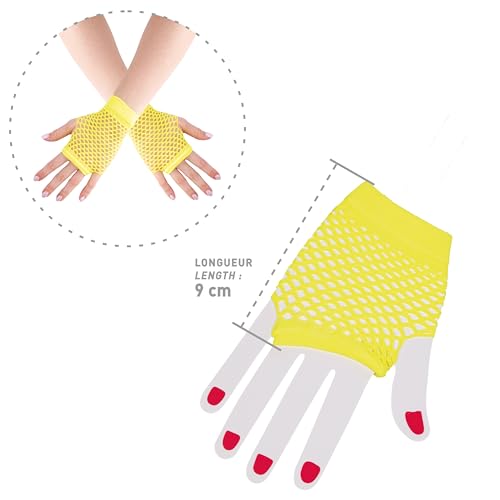 ptit-clown-90316-fingerlose-netz-handschuhe-neongelb-einheitsgr-e-1-paar image 7