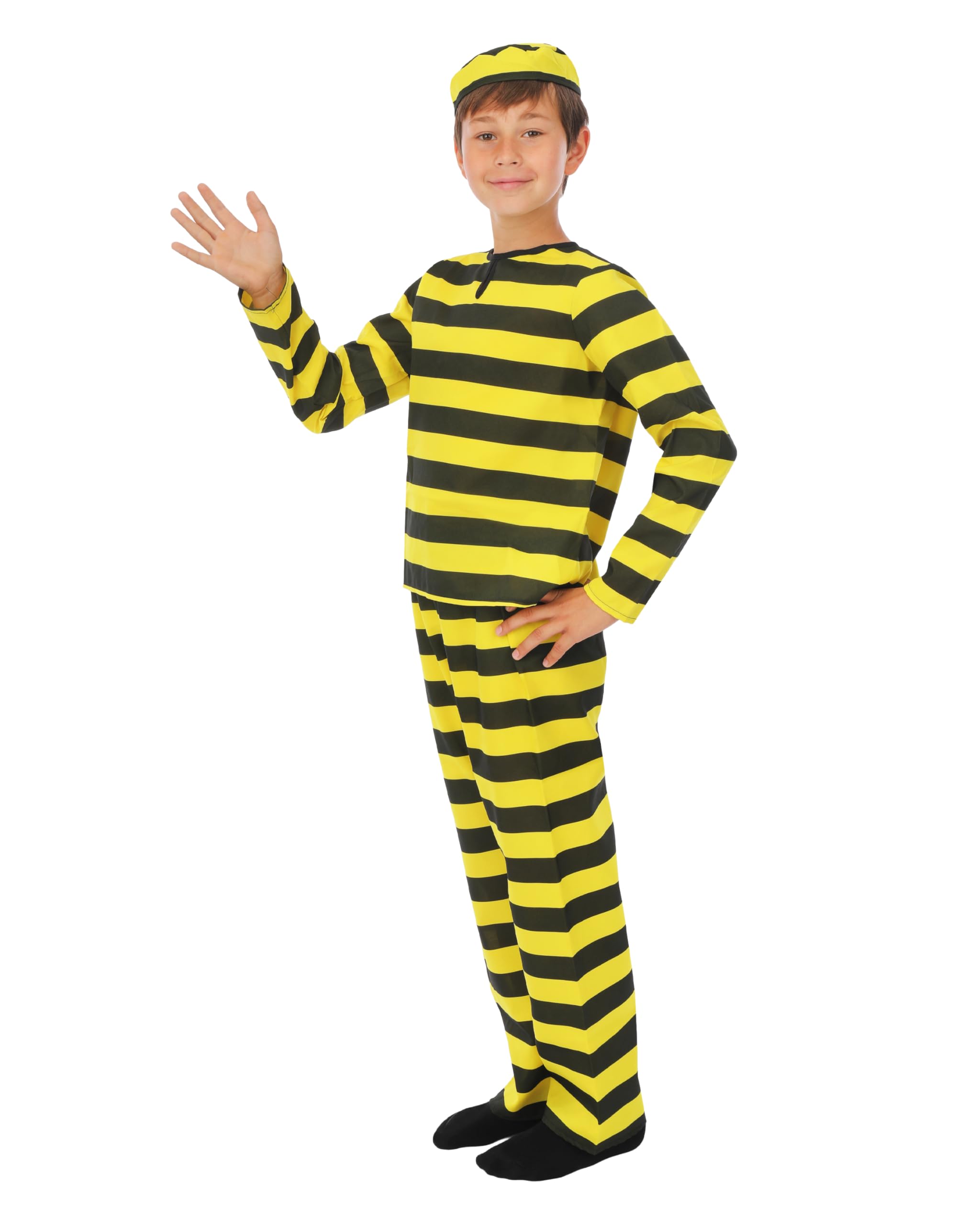 p-tit-clown-gefangenenkost-m-kinder-unisex-3-teilig-mit-hut-hemd-und-hose image 5