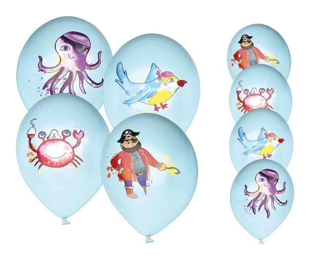 p-tit-clown-re22466-luftballons-geburtstag-piraten-30-cm-8-st-ck image 1