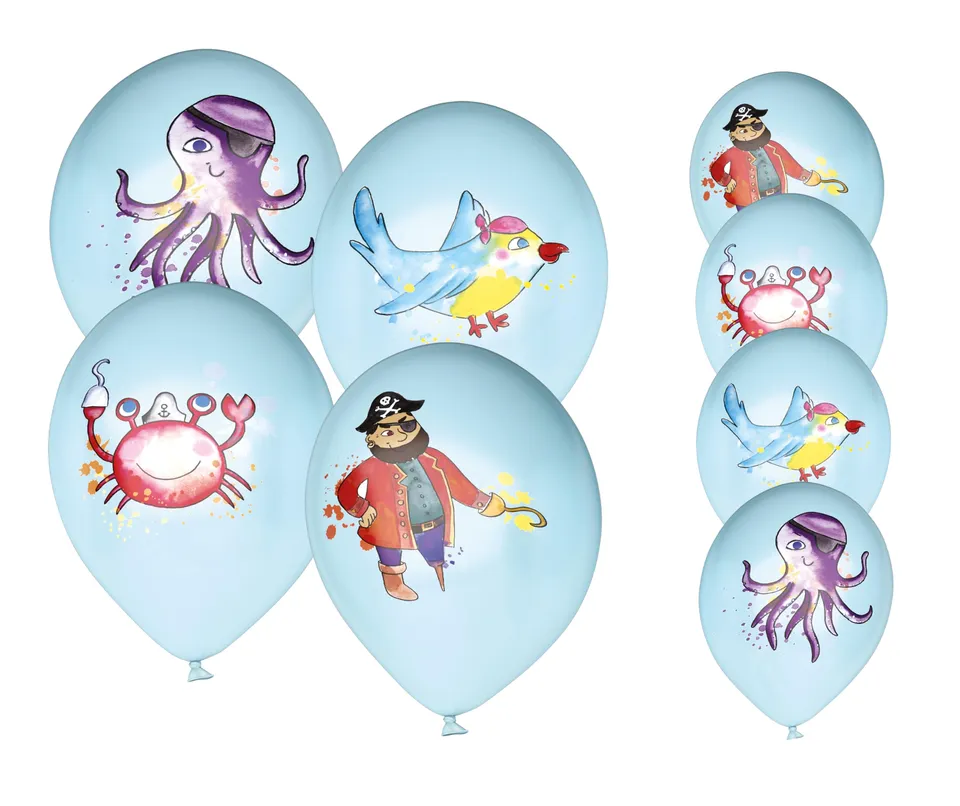 p-tit-clown-re22466-luftballons-geburtstag-piraten-30-cm-8-st-ck image 1