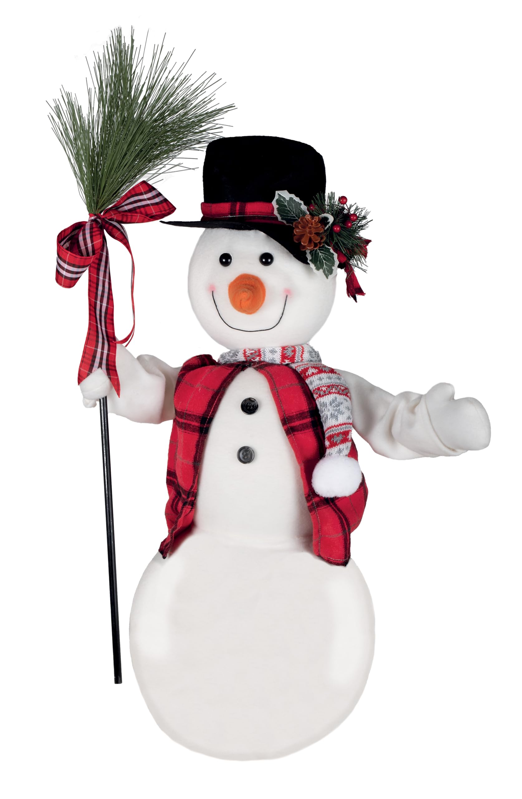 ptit-clown-schneemann-60-cm-weihnachts-animatronic-mit-sound-batterie image 1