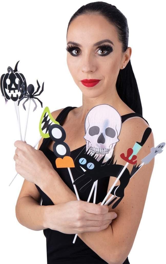 p-tit-clown-fotobooth-halloween-10-teilig-spinne-geist-k-rbis image 1