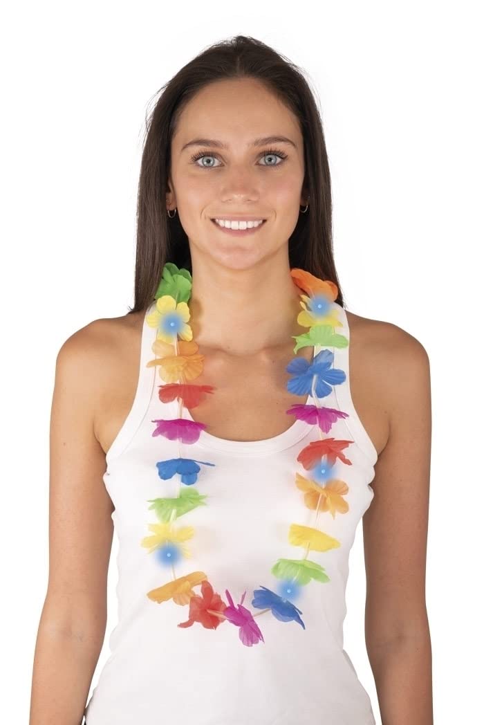 ptit-clown-hawaii-kette-leuchtend-multicolor-50-cm-mit-batterien image 1