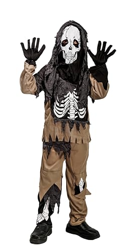ptit-clown-kinder-skelett-zombie-kost-m-komplett-mit-handschuhen image 5