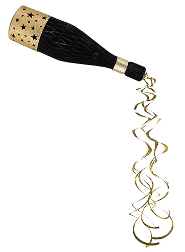 p-tit-clown-champagnerflasche-wabendeko-gold-schwarz-h-ngedeko image 5