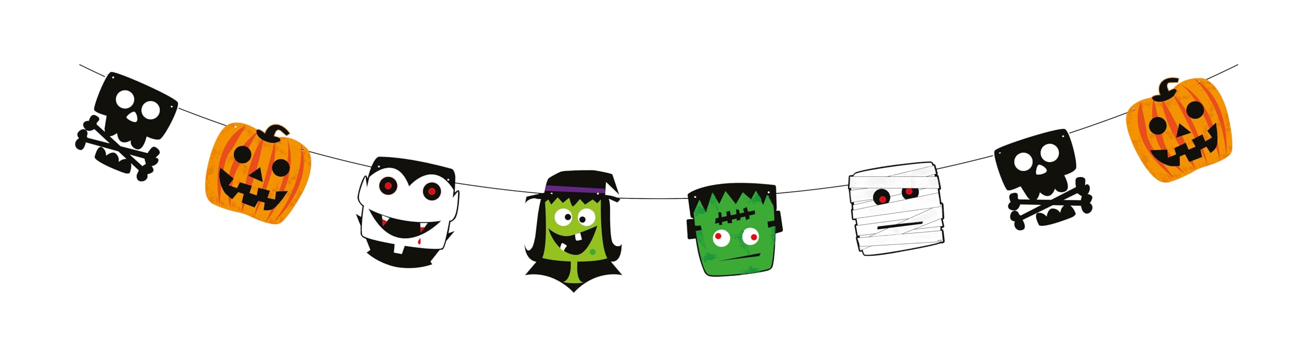p-tit-clown-halloween-girlande-3-m-gruselige-party-dekoration image 5