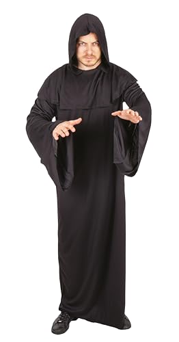 p-tit-clown-dunkler-bote-kost-m-herren-schwarz-mit-kapuze image 7