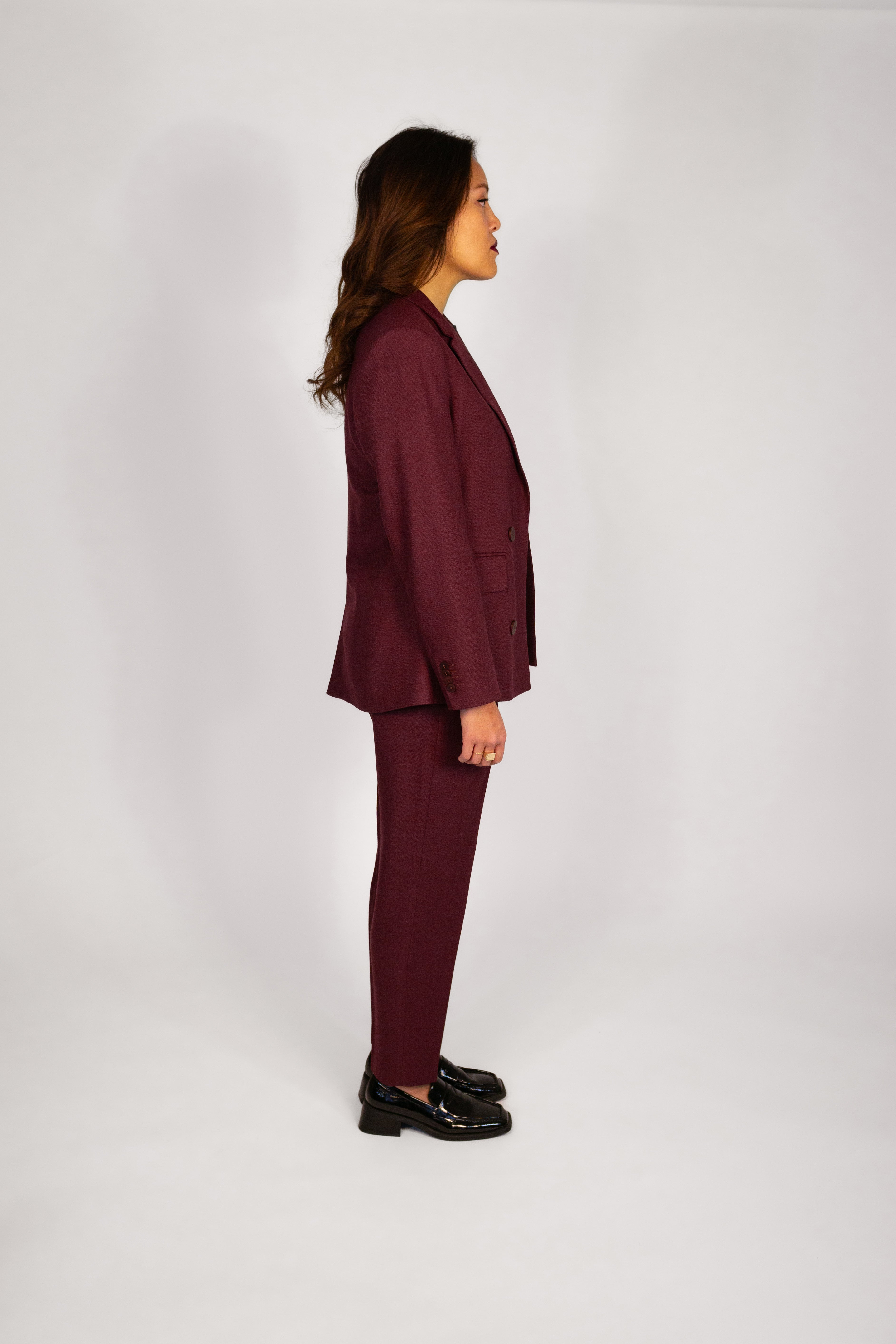lotta-ludwigson-lotta-blazer-deep-burgundy-herringbone image 5