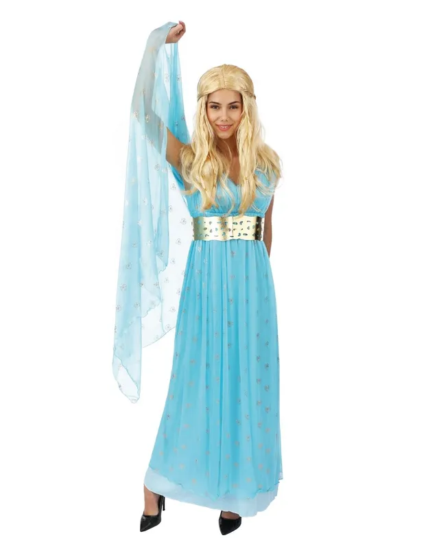 ptit-clown-mittelalterliches-prinzessinnenkost-m-damen-blau image 1