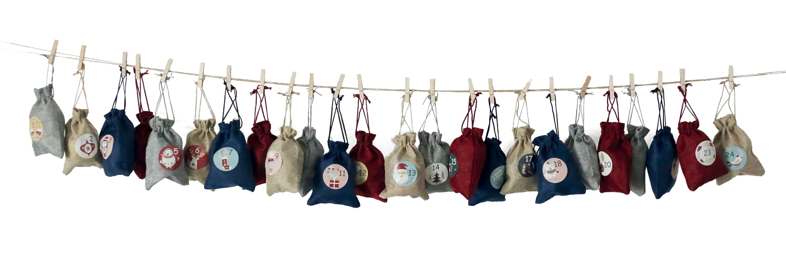 ptit-clown-diy-weihnachtsgirlande-10-m-rentier-adventskalender image 1