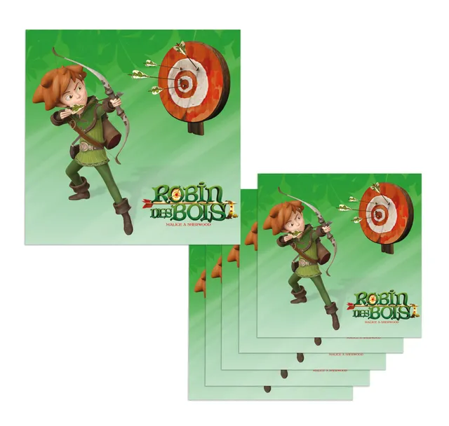 ptit-clown-14069-robin-hood-papierservietten-33-x-33-cm-6-st-ck image 1