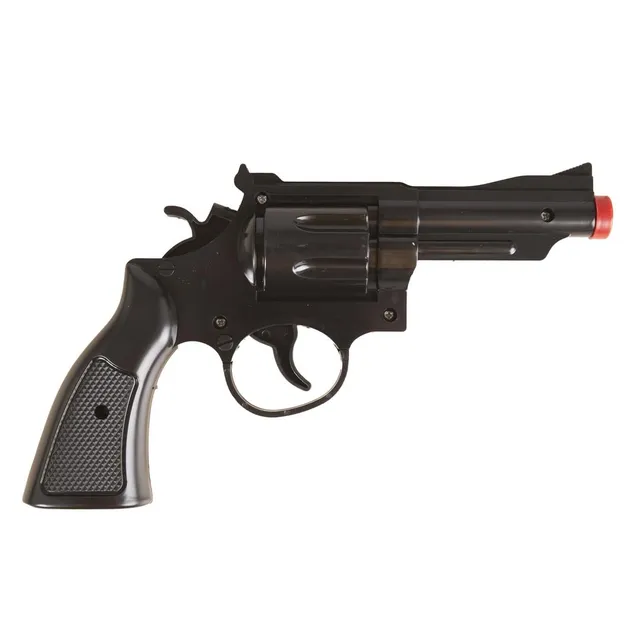 ptit-clown-51366-revolver-pistole-25-cm-kunststoff-schwarz image 1