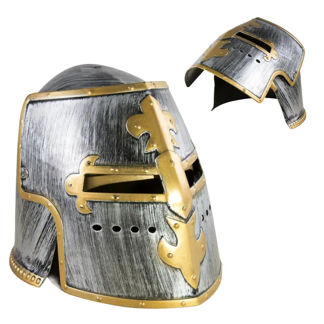p-tit-clown-re31050-ritterhelm-gold-grau-f-r-erwachsene image 1