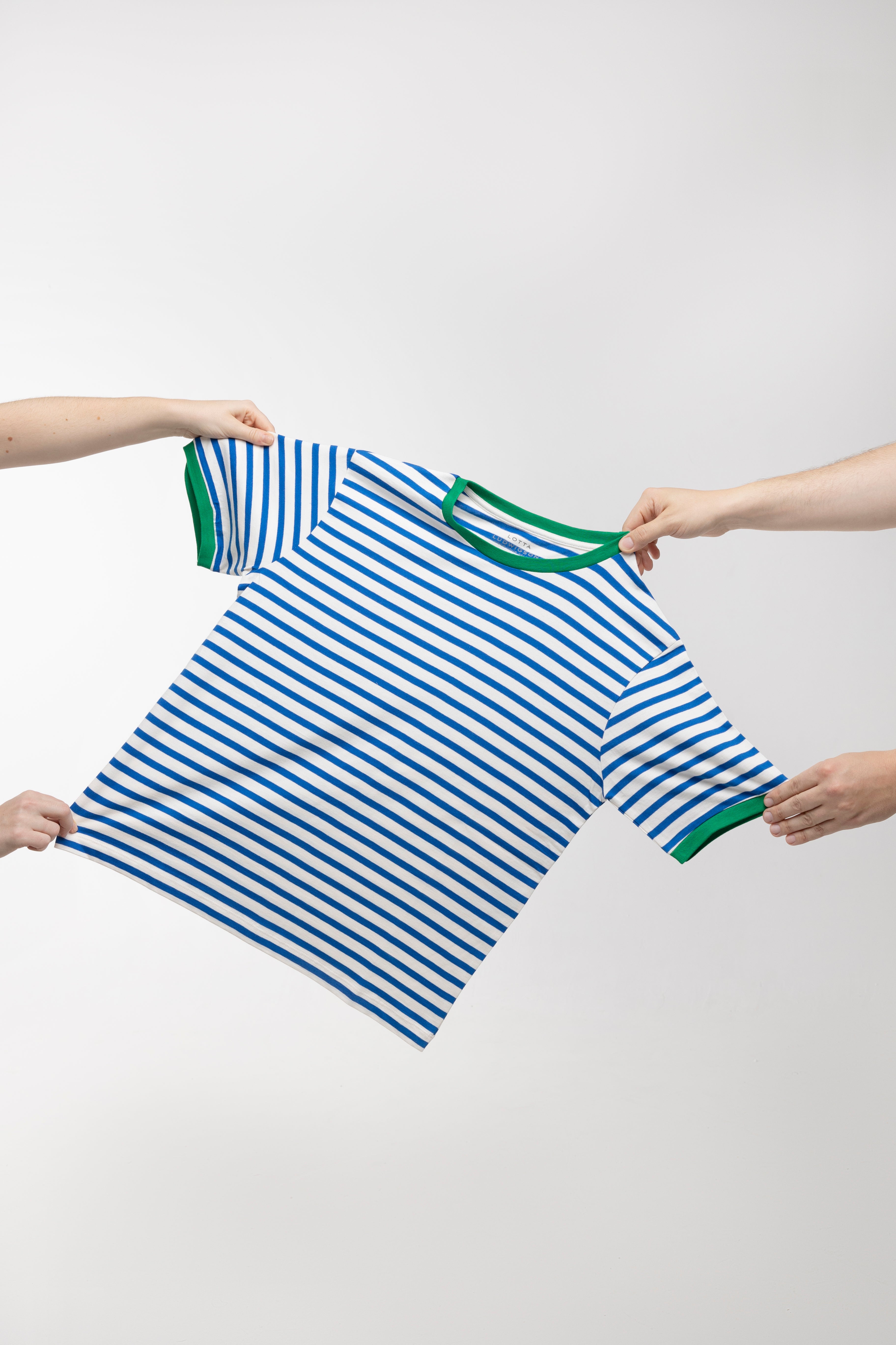 lotta-ludwigson-luma-midweight-single-jersey-t-shirt-royal-blue-striped image 1