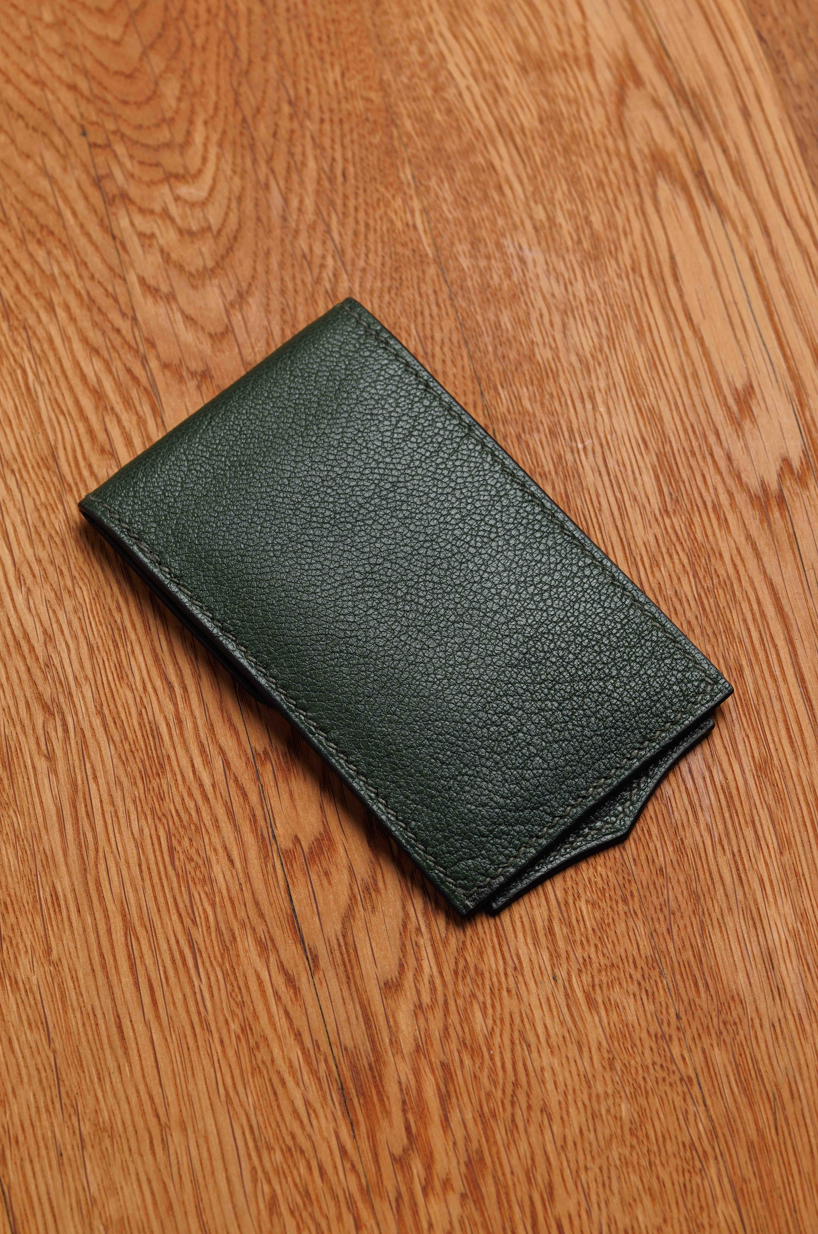 klh-2-in-1-cardholder-und-schuhl-ffel-aus-ziegenleder-schattengr-n image 3