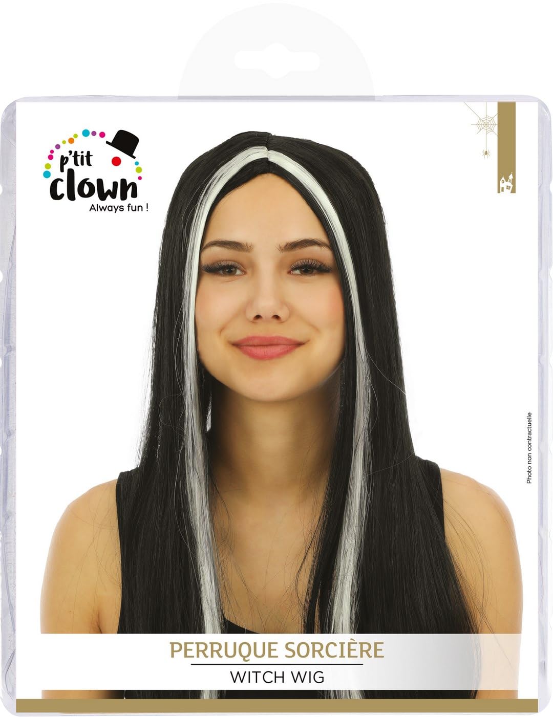 p-clown-11501-lange-hexenper-cke-schwarz-mit-wei-en-str-hnen-damen image 4