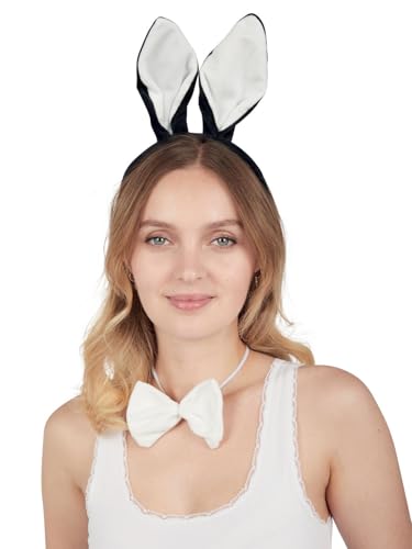ptit-clown-tier-kost-m-set-kaninchen-schwarz-wei-erwachsene image 7