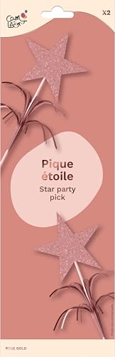 ptit-clown-stern-picker-rosa-gold-deko-2-st-ck-f-r-tisch-kuchen image 7