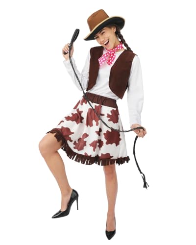 p-tit-clown-cowgirl-kost-m-frau-braun-polyester image 8