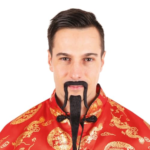 ptit-clown-re22706-mandarin-bart-und-schnurrbart-schwarz-selbstklebend image 5