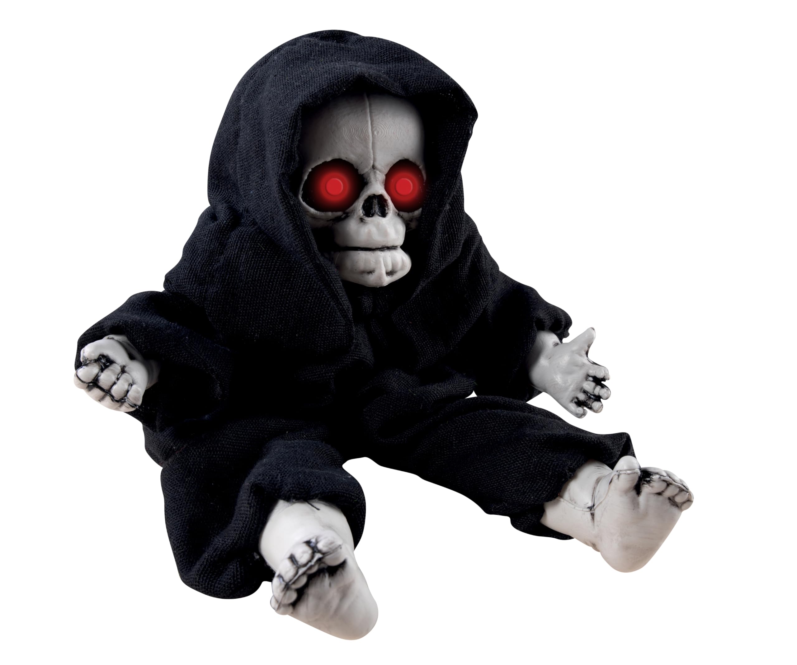 p-tit-clown-skelett-puppe-animiert-30-cm-mit-sound-und-leucht-augen image 1