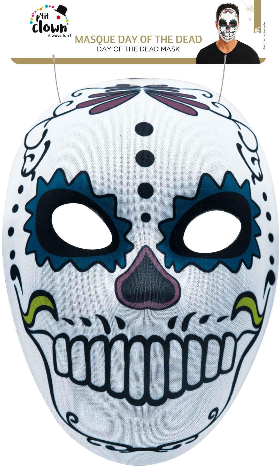 ptit-clown-23608-day-of-the-dead-maske-herren image 2