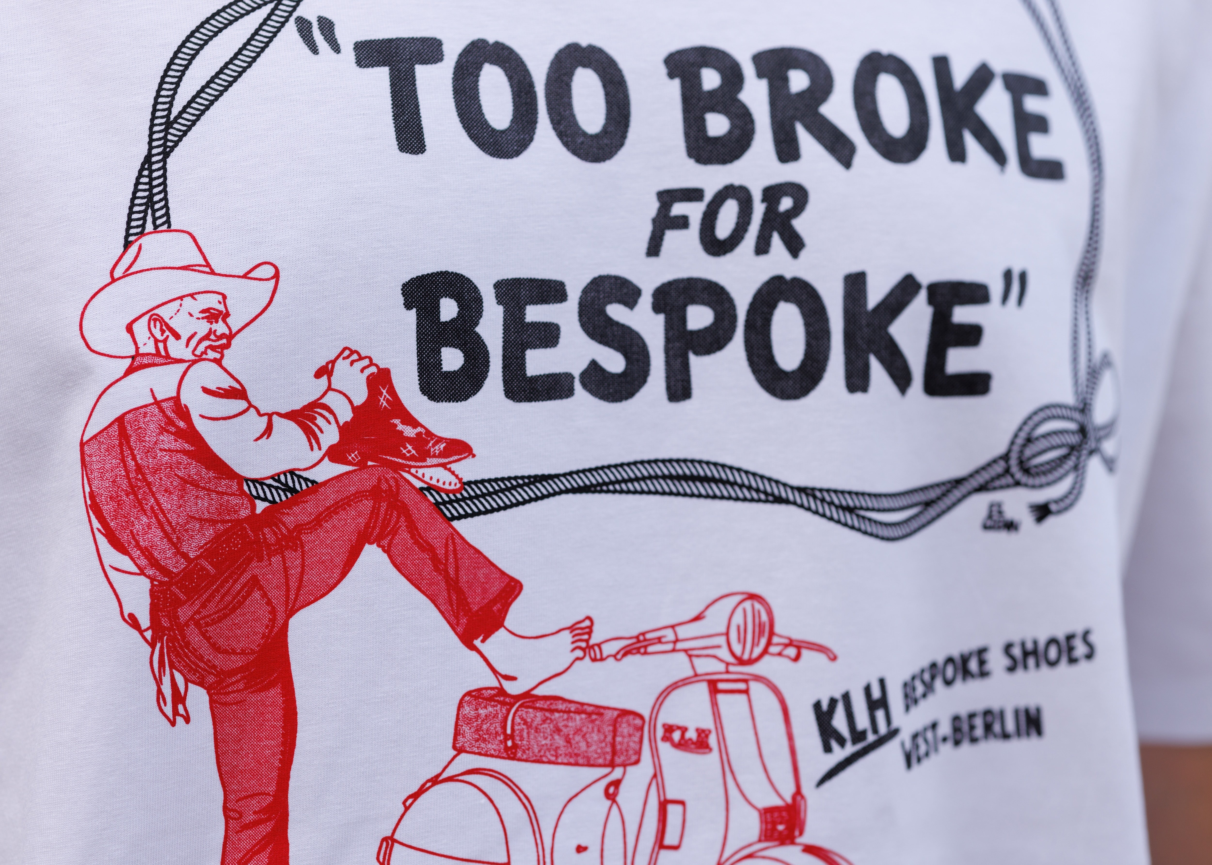 klh-too-broke-for-bespoke-t-shirt-bio-baumwolle image 4