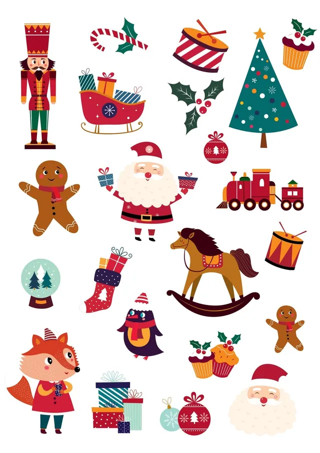 ptit-clown-24180-tempor-re-weihnachts-tattoos-christmas-motive-f-r-kinder image 1