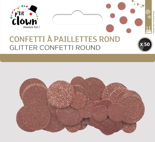 p-tit-clown-konfetti-glitzer-rund-rose-gold-50-st-ck image 5