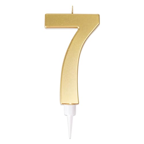 ptit-clown-riesige-geburtstagskerze-zahlenkerze-7-13-cm-hoch-gold-f-r-kuchendeko image 7