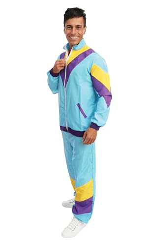 p-tit-clown-trainingsanzug-kost-m-80er-jahre-herren-l-xl-multicolore image 8