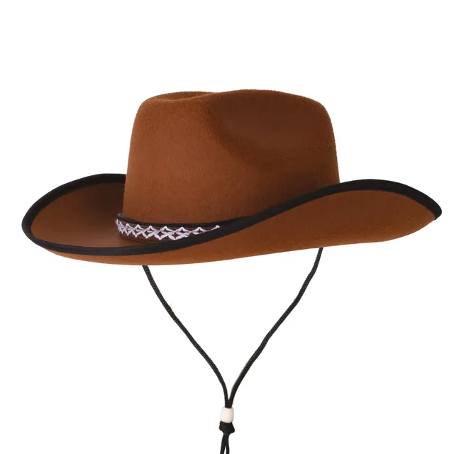 p-tit-clown-cowboy-filzhut-kinder-braun-western-kost-mhut image 1