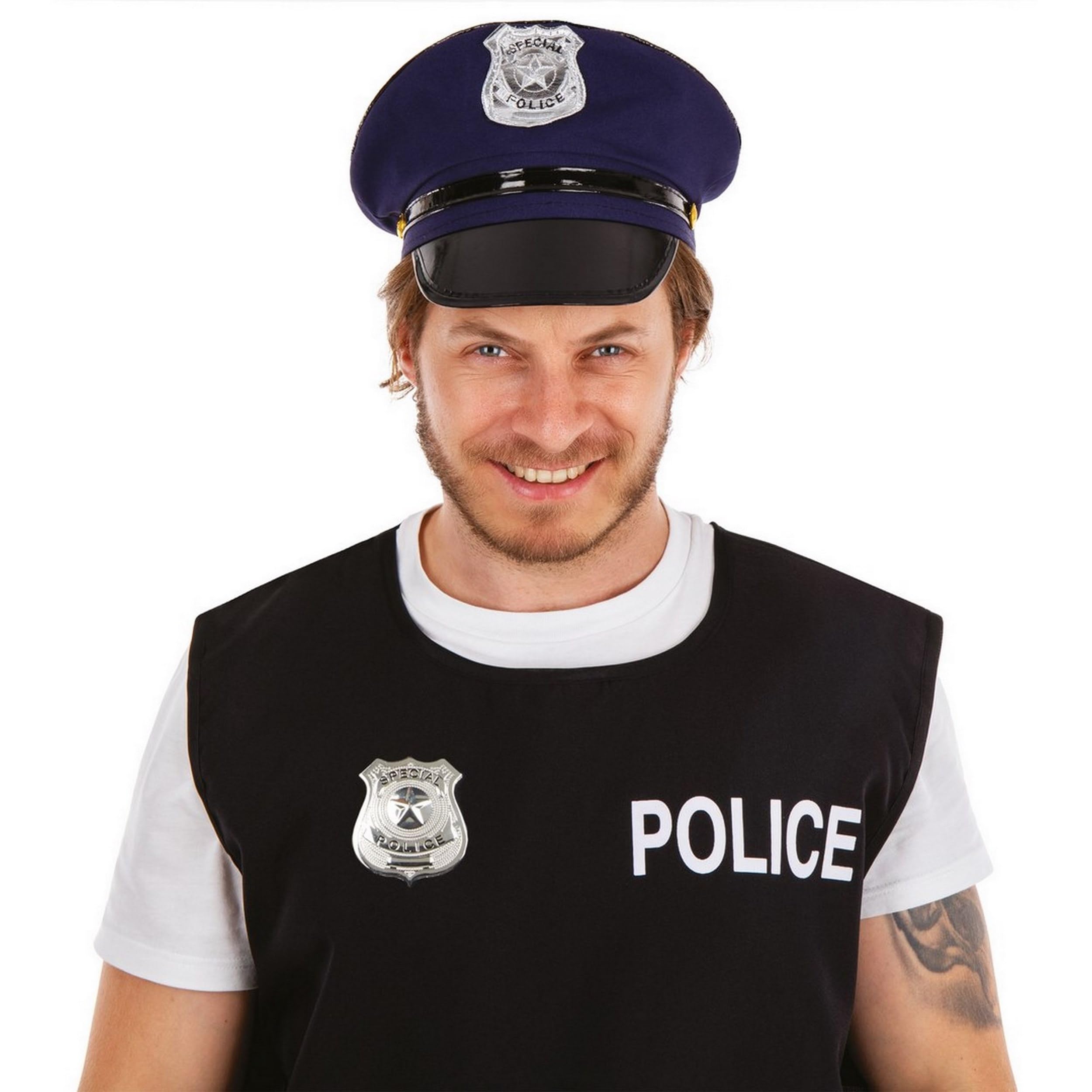 p-tit-clown-10022-badge-polizist-7-cm-metall-silber image 4