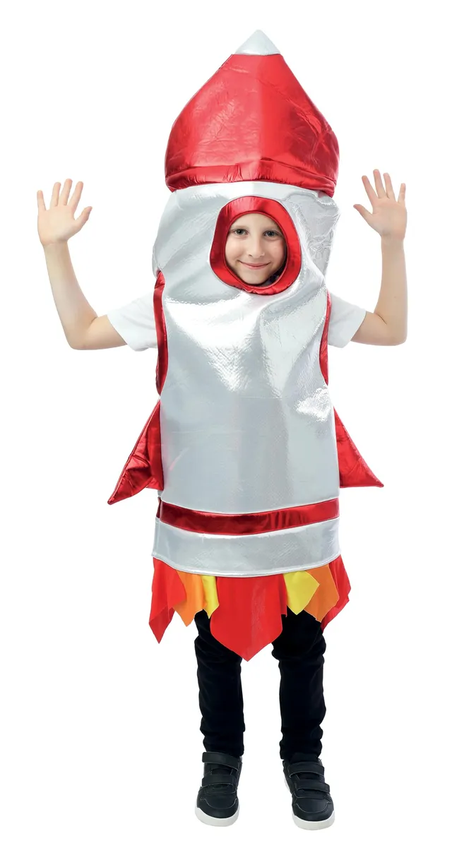 ptit-clown-kinderkost-m-rakete-tunika-unisex-space-astronaut-karneval image 1