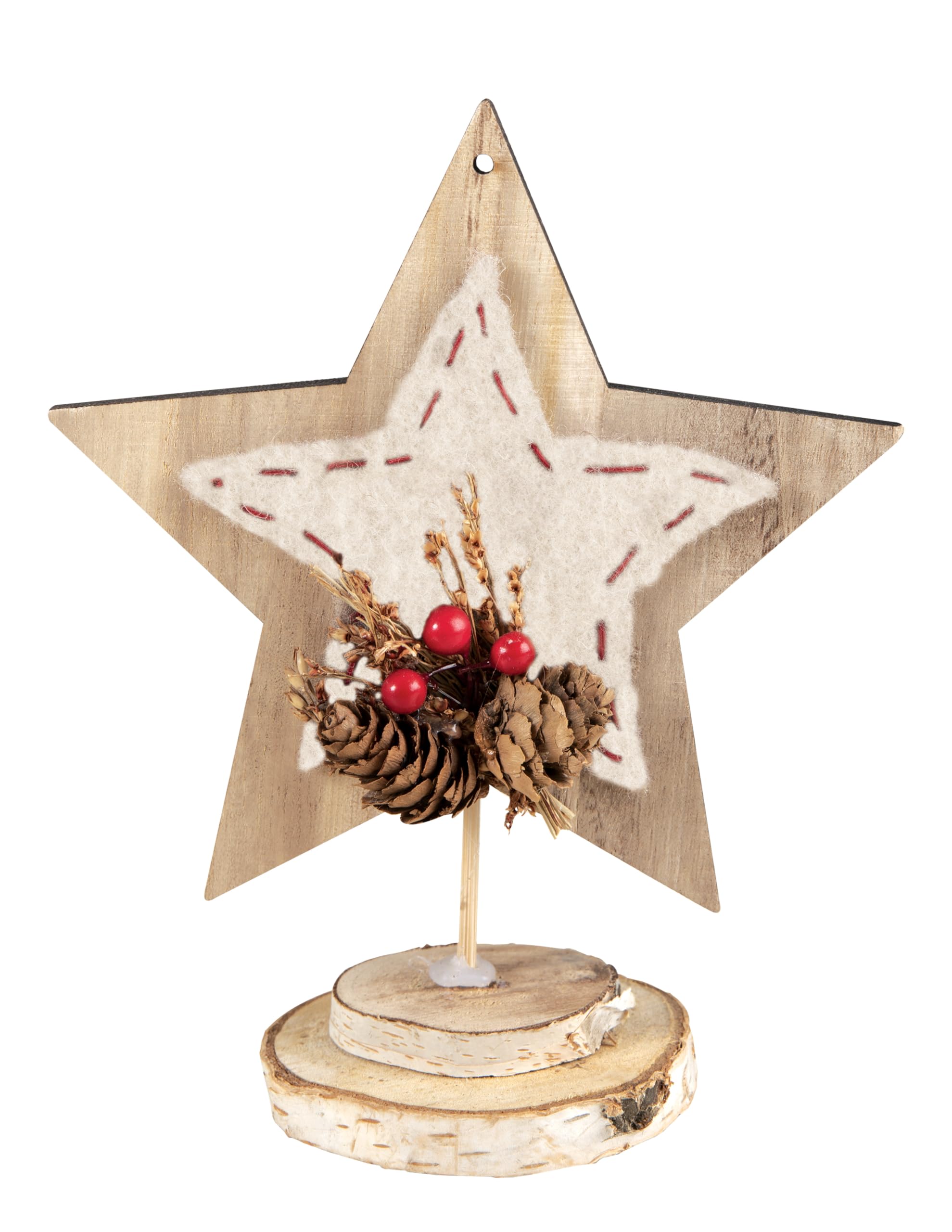 p-tit-clown-22867-stern-zum-hinstellen-holz-17-cm-farbe-zuf-llig image 1