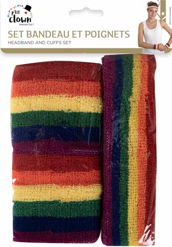 ptit-clown-re66671-stirnband-und-manschetten-set-regenbogen image 8