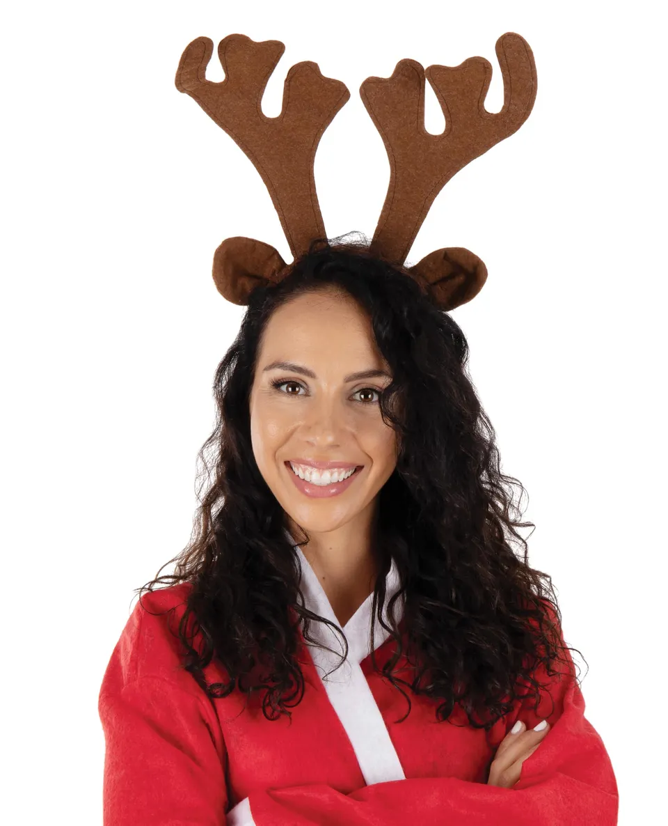 ptit-clown-rentier-haarreif-braun-erwachsene-weihnachtskost-m-accessoire image 1