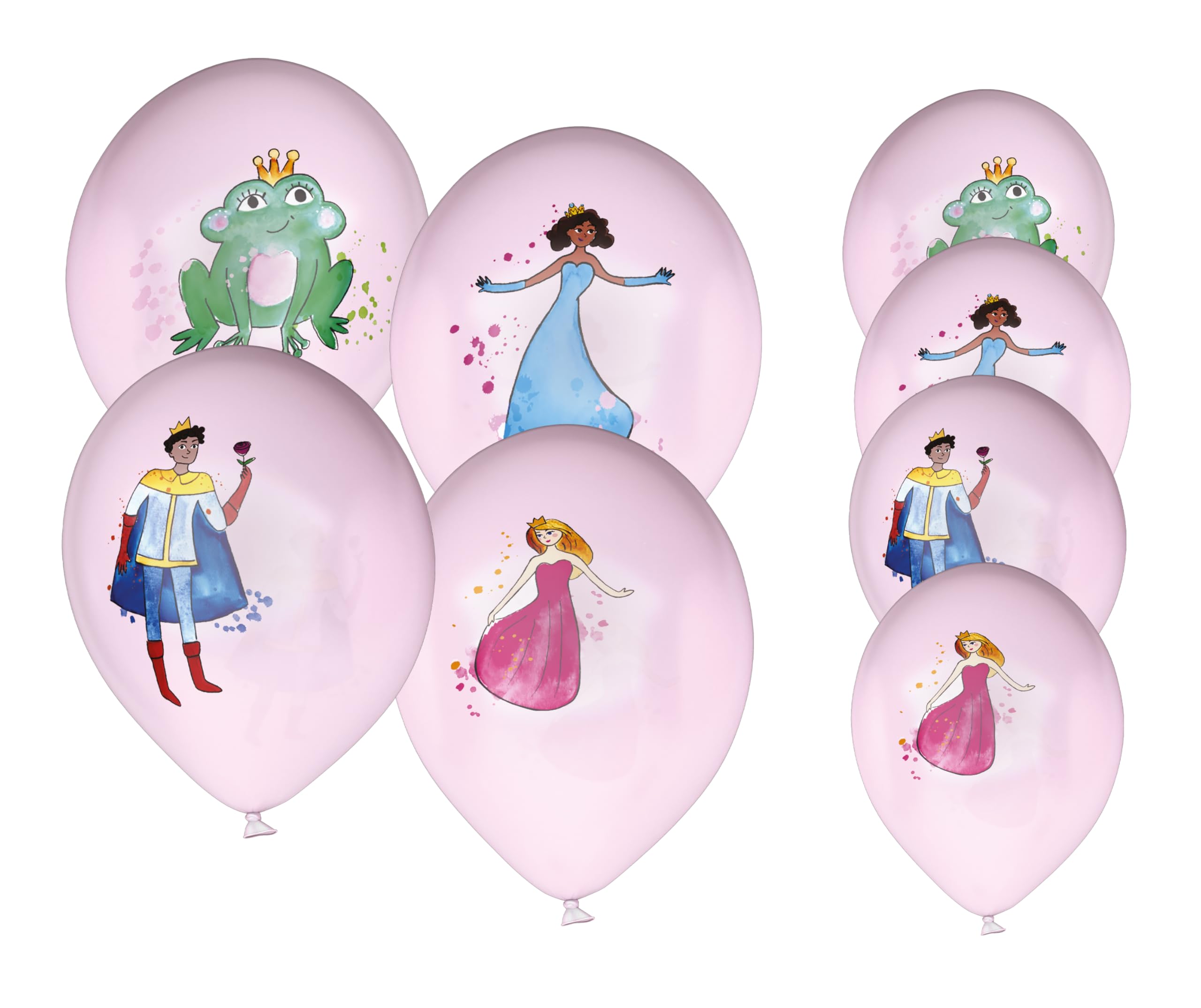 p-tit-clown-prinzessinnen-ballons-8-cm-8-st-ck-kindergeburtstag-deko image 1